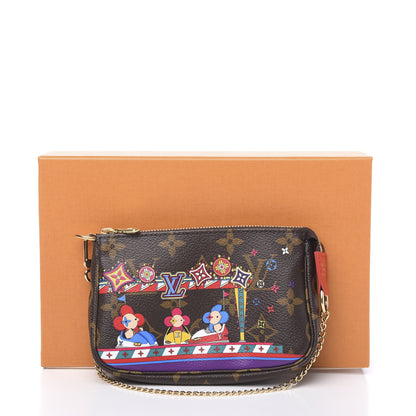 Louis Vuitton Monogram 2020 Christmas Animation Bumper Cars Mini Pochette Accessories Coquelicot 9 of 9