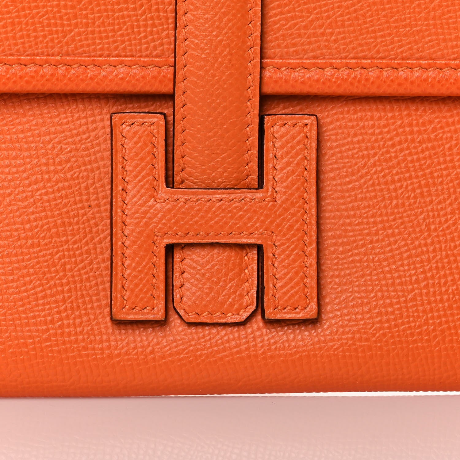 Hermes Epsom Jige PM Clutch Orange 7 of 7