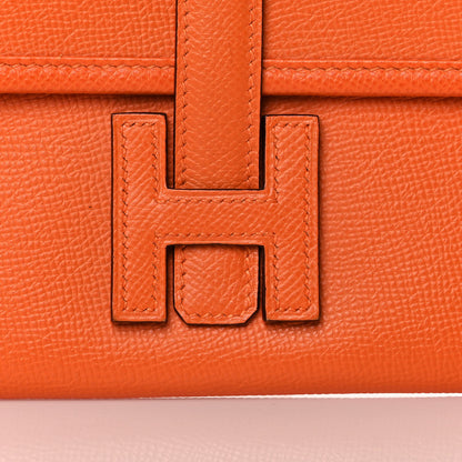 Hermes Epsom Jige PM Clutch Orange 7 of 7
