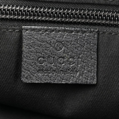 Gucci Monogram Web Medium Half Moon Hobo Black 6 of 11