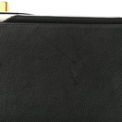Chanel Lambskin Geometric Patchwork Mini Flap Black White 14 of 15
