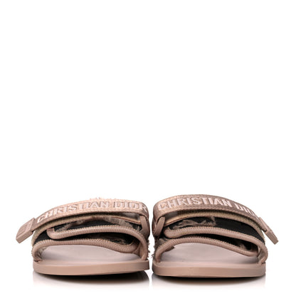 Christian Dior Nylon Camouflage Dio(r)evolution Slide Sandals 39 Nude 2 of 9