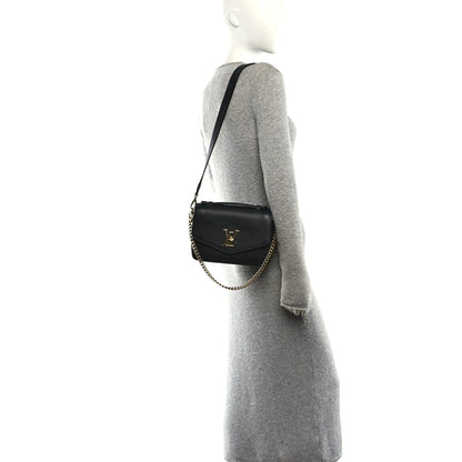 Louis Vuitton Grained Calfskin Lockme Oxford Black 2 of 10