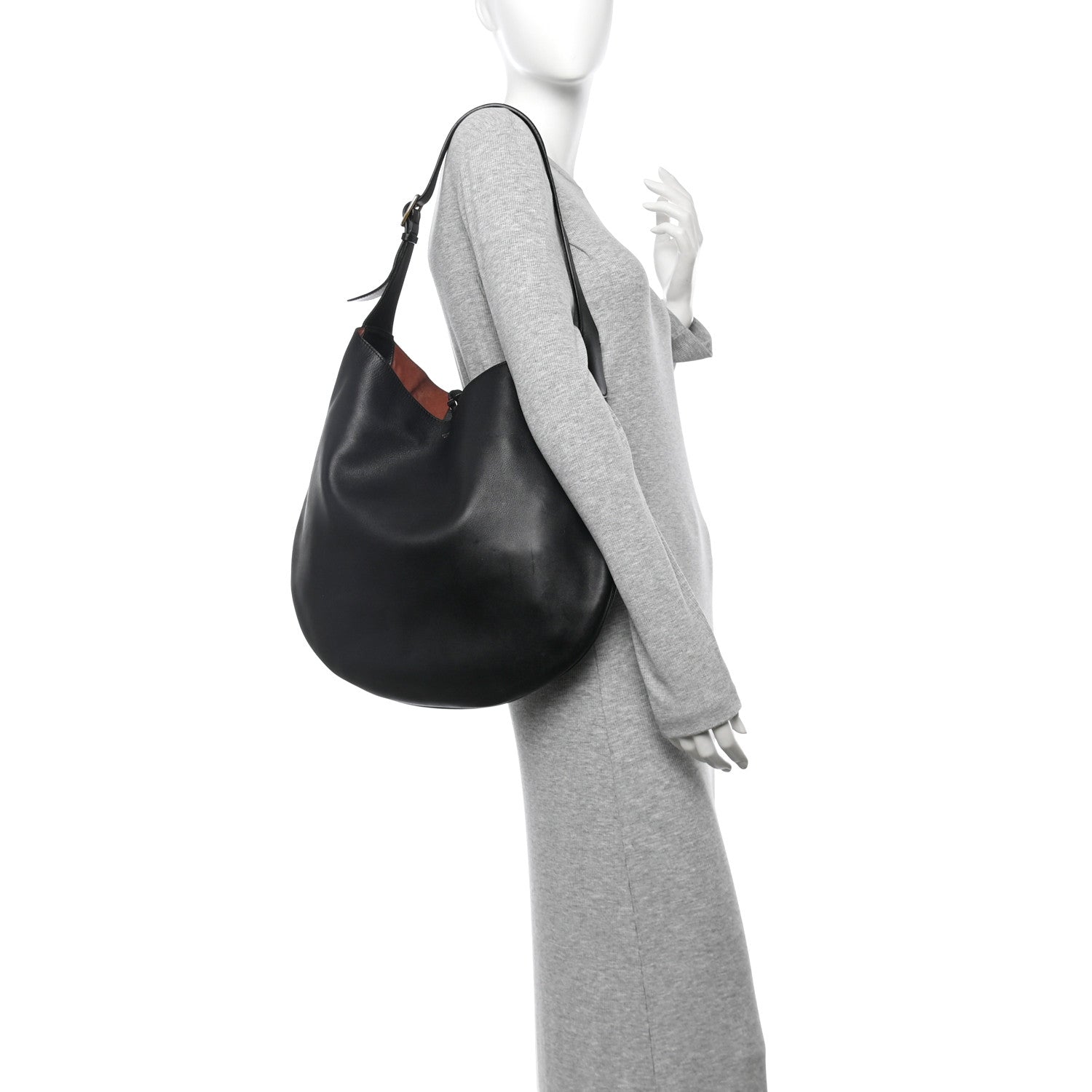 Celine Supple Calfskin Hobo Black 2 of 11