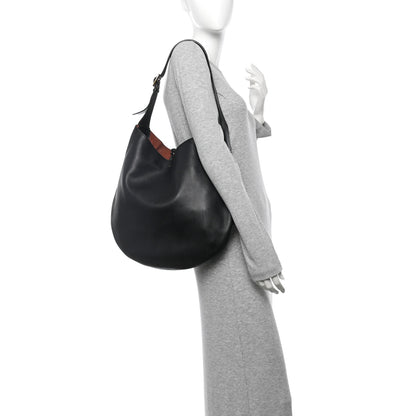 Celine Supple Calfskin Hobo Black 2 of 11