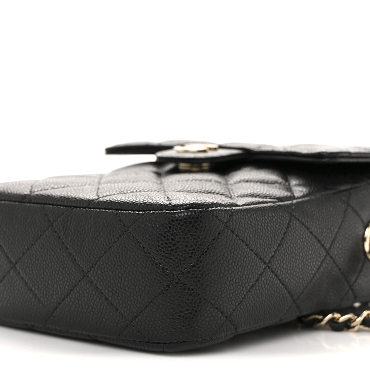 Chanel Caviar Quilted Vertical Flap With Chain Black 10 of 12