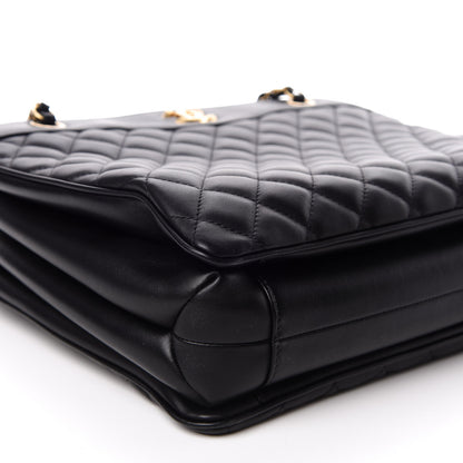 Chanel Calfskin Quilted Medium Tote Black 8 of 10