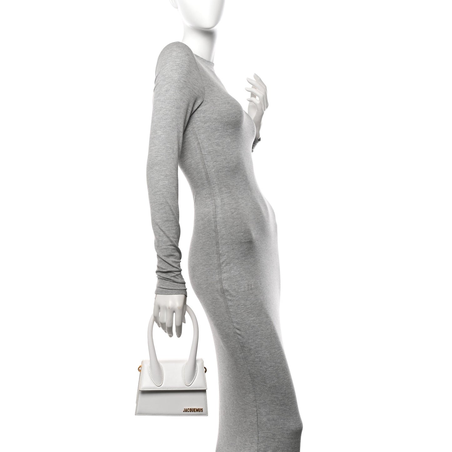 Smooth Calfskin Le Chiquito Moyen White