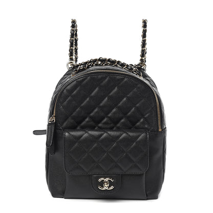 Chanel Caviar Quilted Medium Zip Around Backpack Black 1 of 10