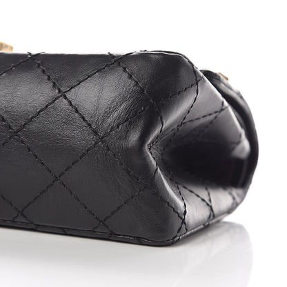 Chanel Aged Calfskin Lucky Charms 2.55 Reissue 224 Flap Black 6 of 10