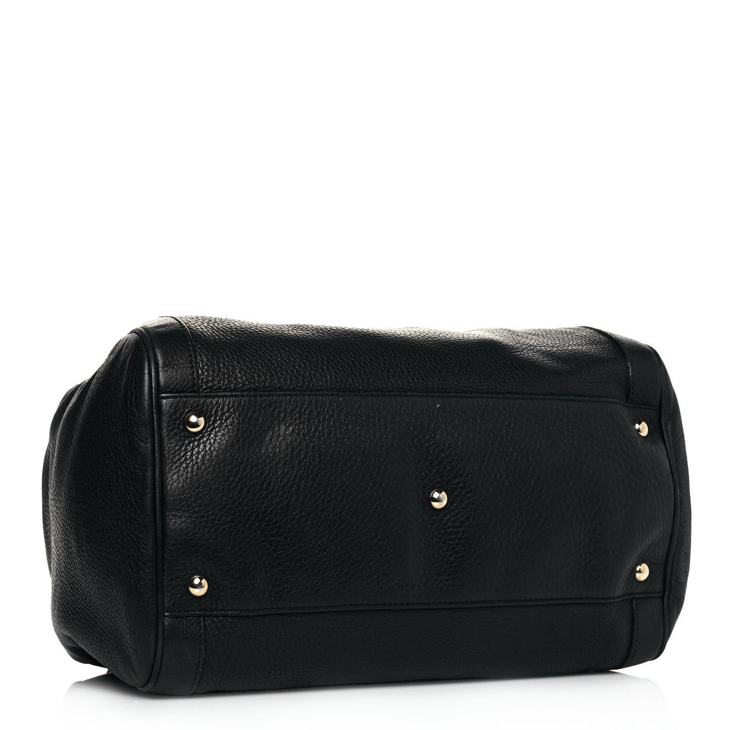 Pebbled Calfskin Medium Soho Boston Black