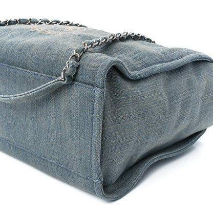 Chanel Denim Small Deauville Tote Light Blue 11 of 11