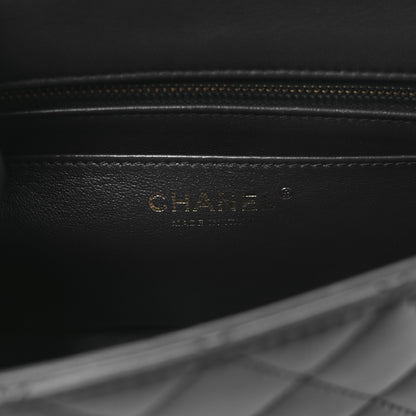 Chanel Lambskin Quilted Small Sweet Camellia Flap Navy 6 of 10