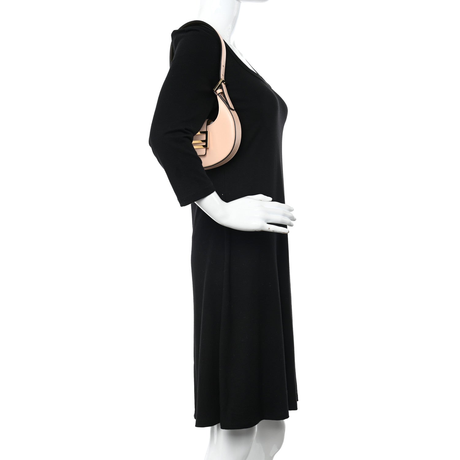 Fendi Vitello King Mini Cookie Hobo Bag Light Rose 2 of 14