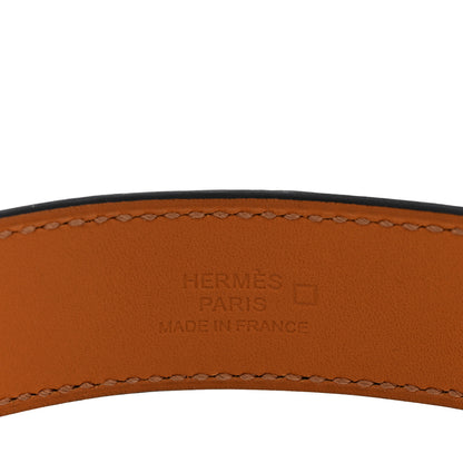 Hermes Shiny Alligator Collier de Chien CDC 24 Bracelet T2 Fonce Tomekon 4 of 5