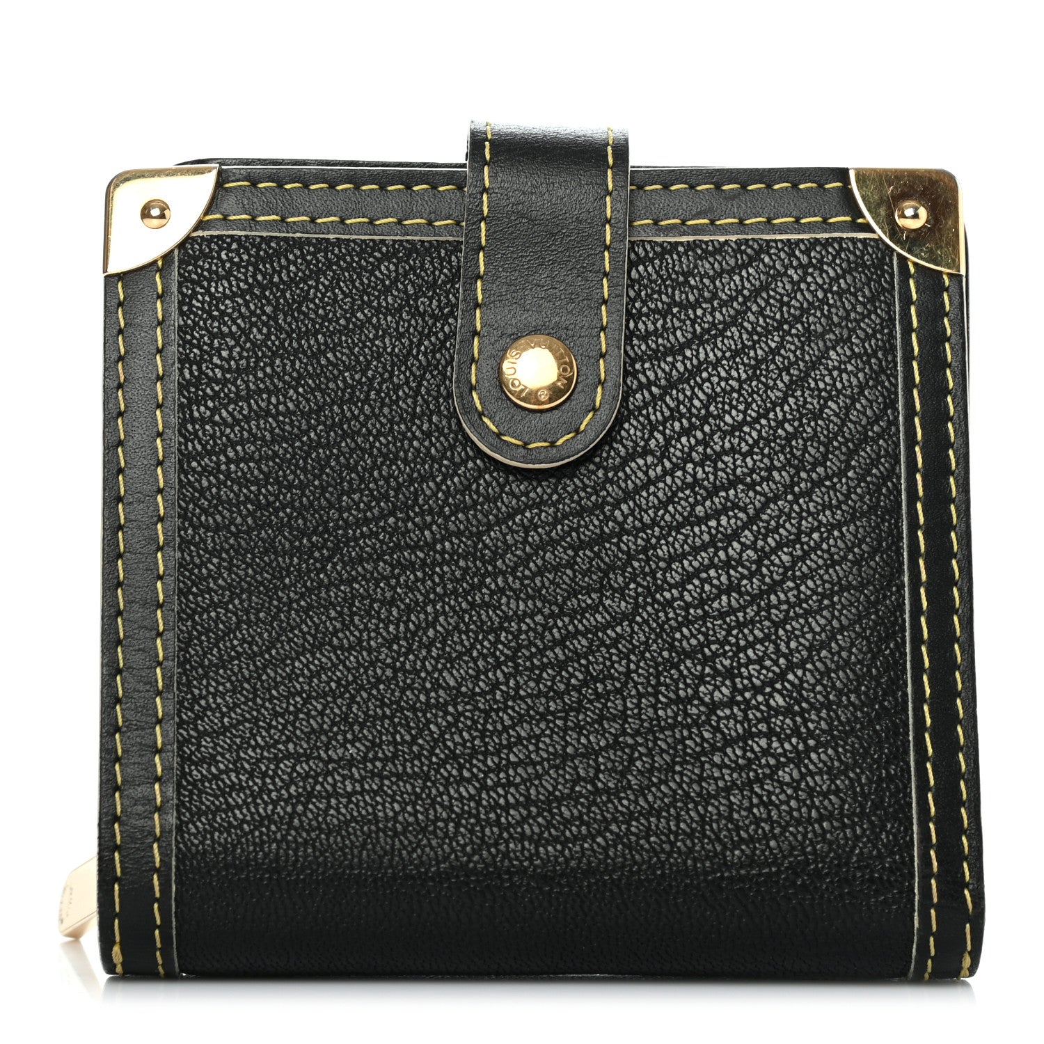 Louis Vuitton Suhali Compact Zipped Wallet Black 1 of 7
