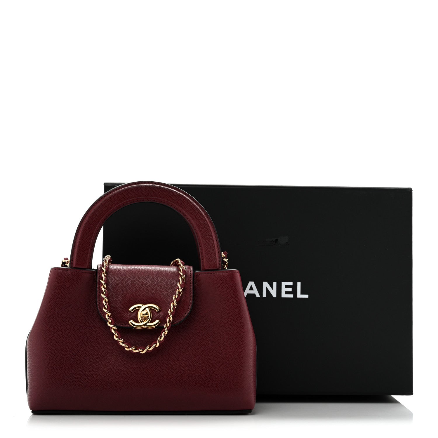 Chanel Caviar Nano Kelly Shopper Burgundy 12 of 12