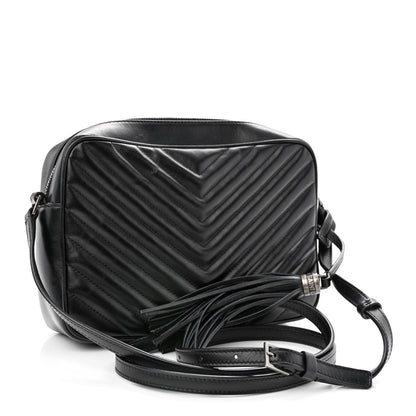 Saint Laurent Calfskin Matelasse Monogram Lou Camera Bag Black 3 of 10