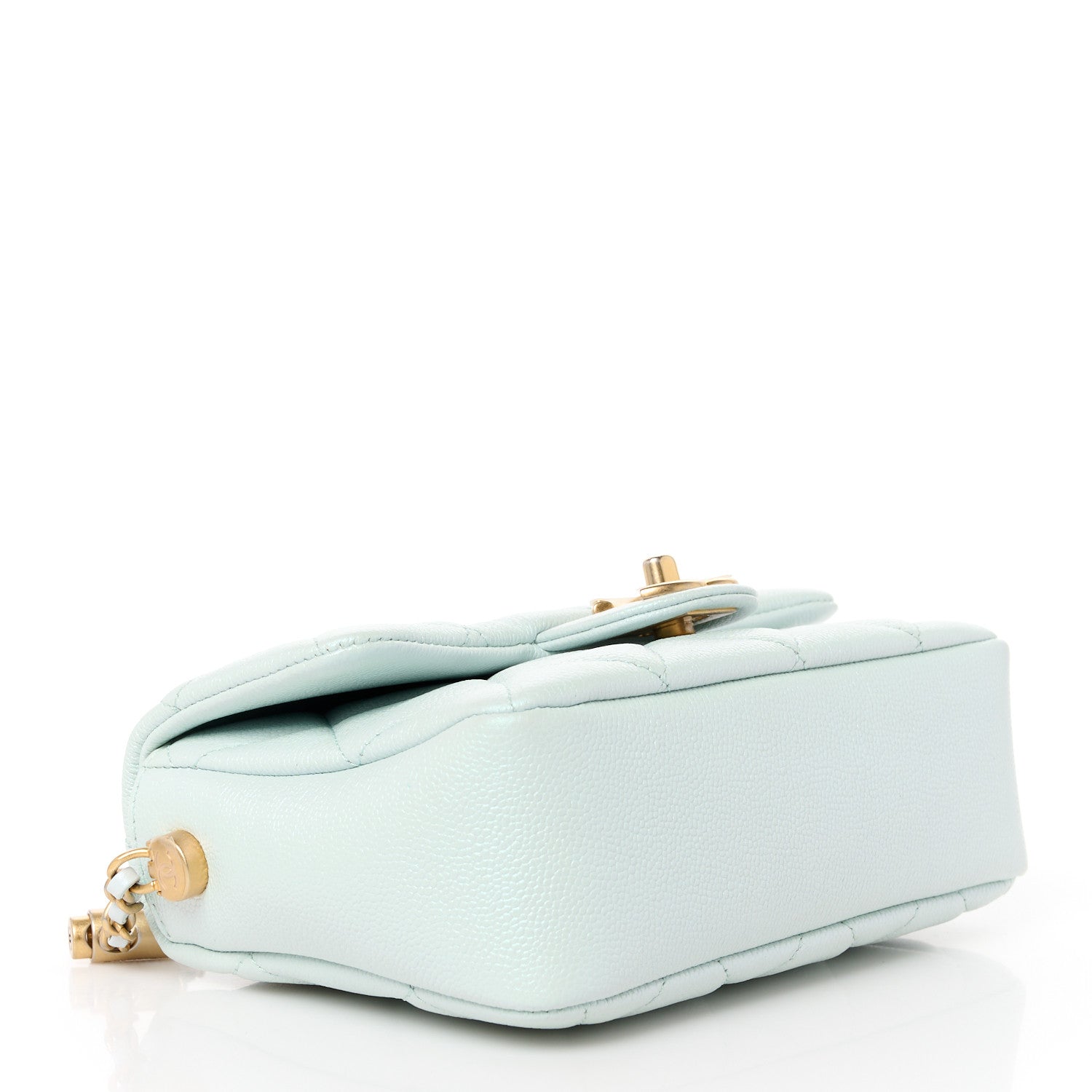 Chanel Iridescent Caviar Quilted Mini My Perfect Flap Light Green 4 of 11