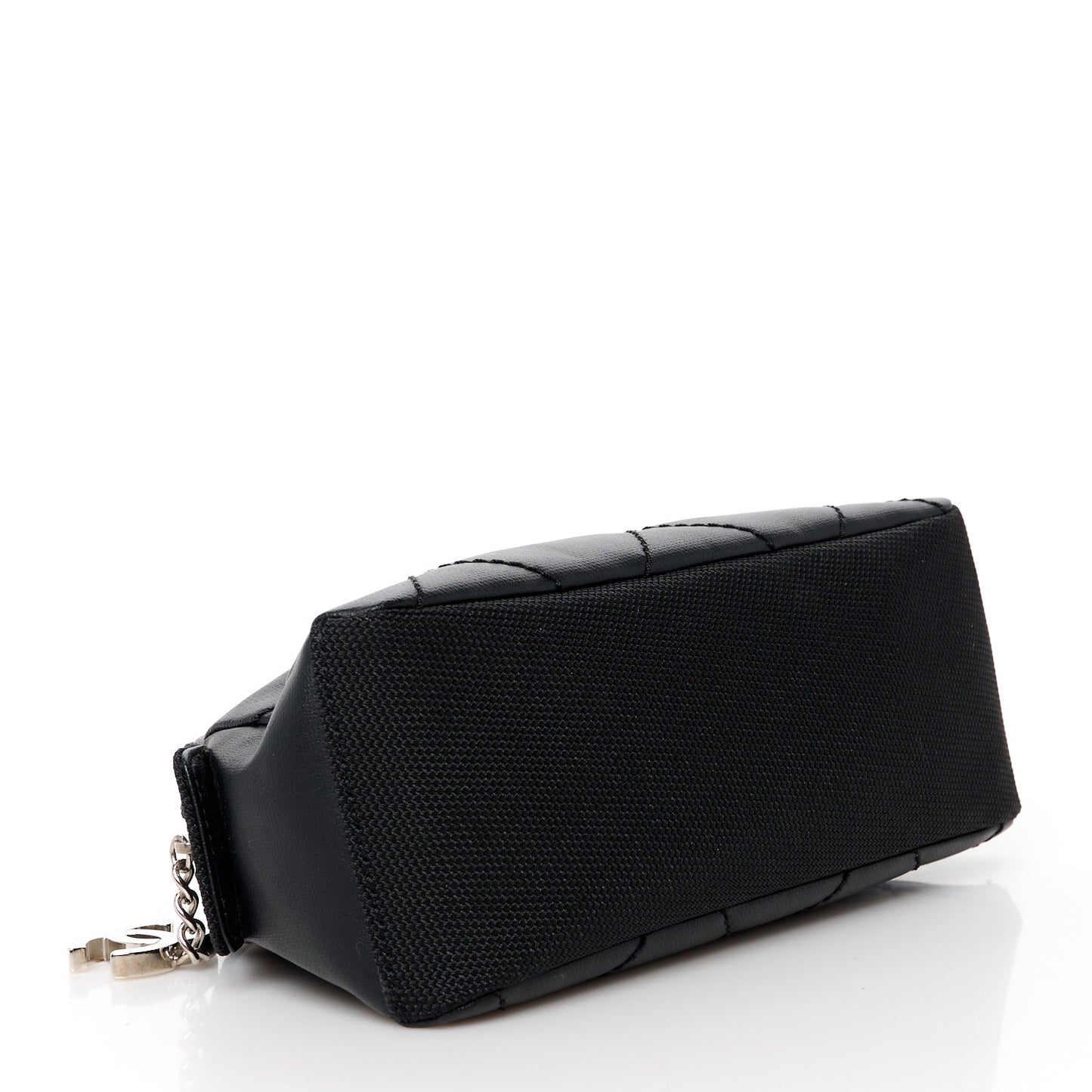 Coated Canvas Paris Biarritz Makeup Pouch Black
