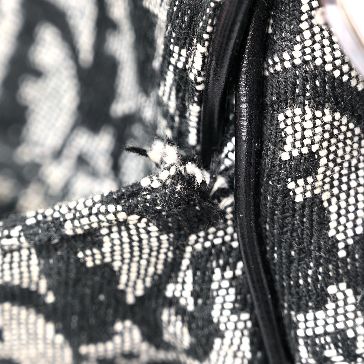 Monogram Saddle Bag Black