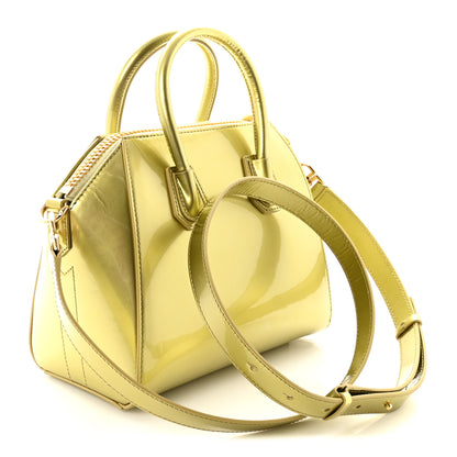 Givenchy Patent Calfskin Mini Antigona Almond Green 3 of 10
