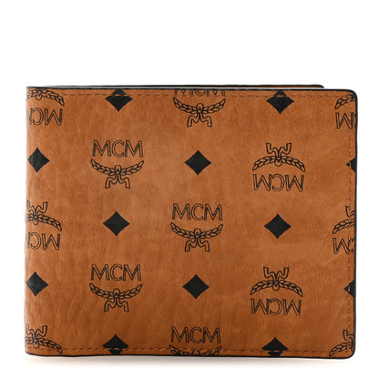 MCM Visetos Small Flap Wallet Cognac 1 of 7