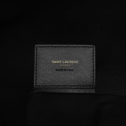 Saint Laurent Calfskin Large Shopping Tote Black 7 of 8