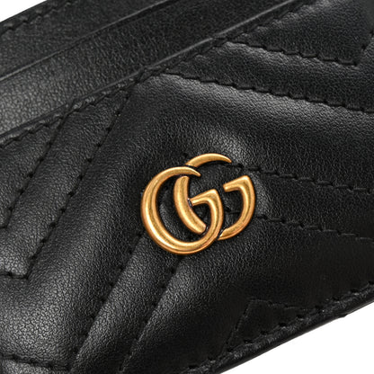 Gucci Calfskin Matelasse GG Marmont Card Holder Black 7 of 9