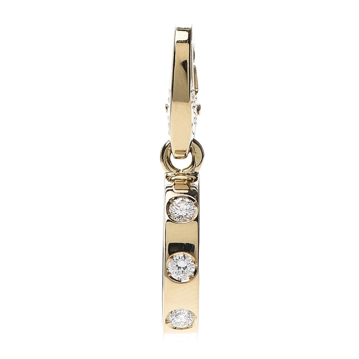 Cartier 18K Yellow Gold Diamond LOVE Ring Charm 1 of 5