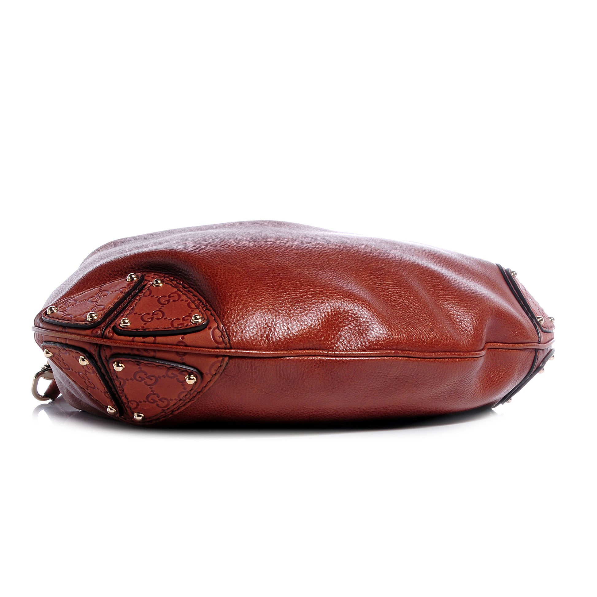 Gucci Leather Guccissima Large Indy Top Handle Bag Brown 4 of 7