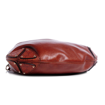 Gucci Leather Guccissima Large Indy Top Handle Bag Brown 4 of 7
