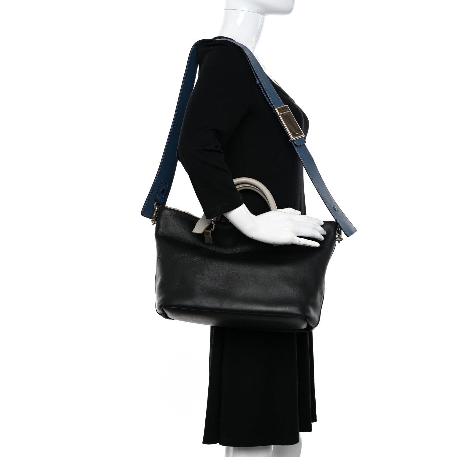 Chloe Smooth Calfskin Medium Baylee Tote Black 2 of 11