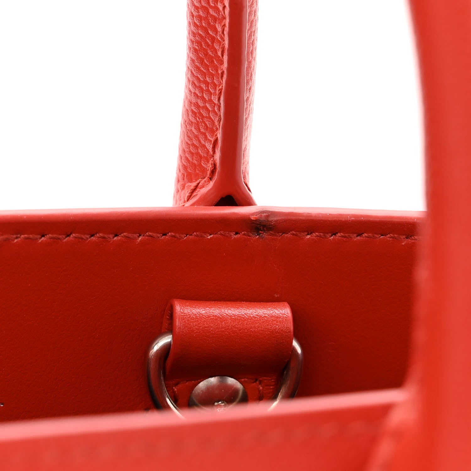 Saint Laurent Grained Calfskin Nano Sac De Jour Lipstick Red 11 of 11