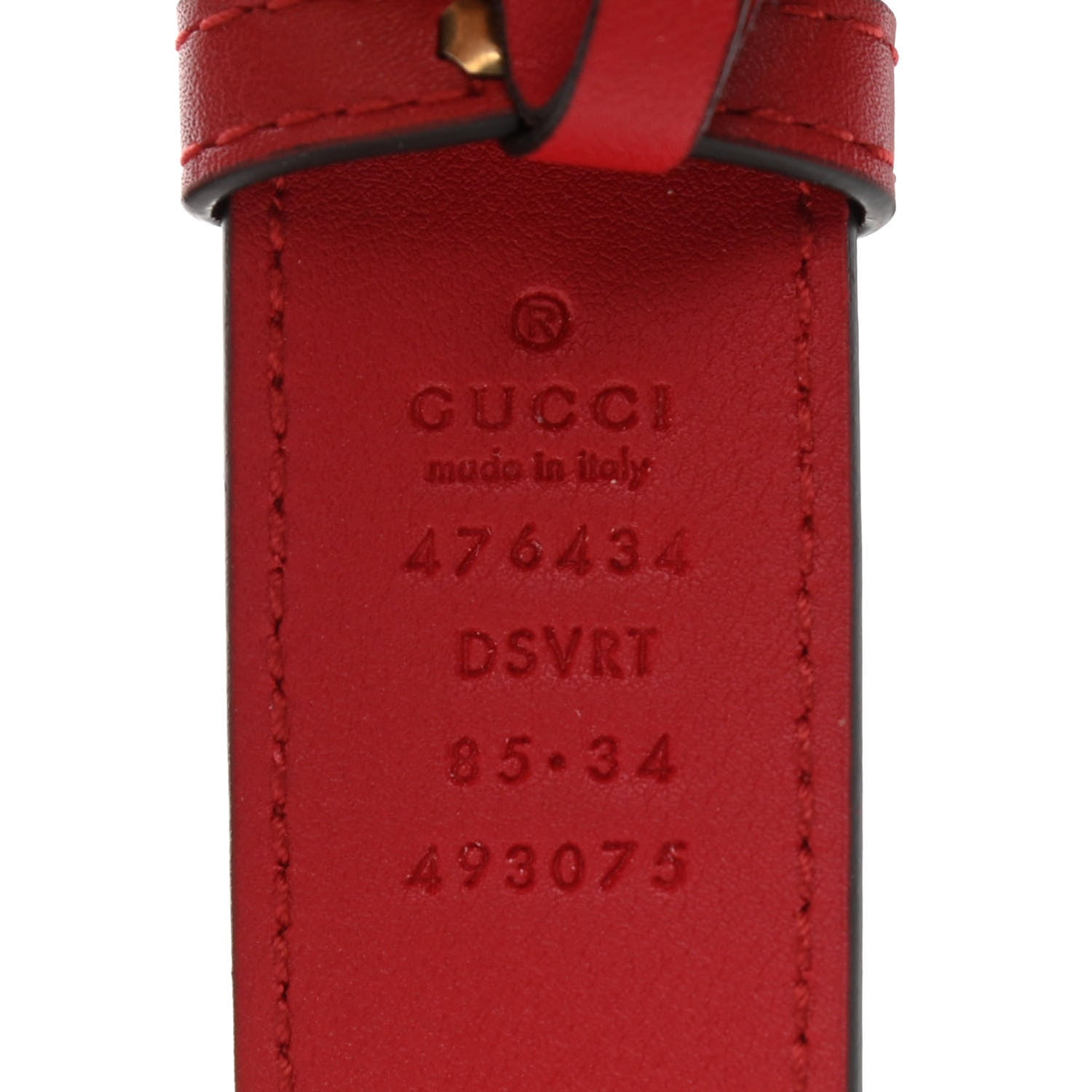 Gucci Calfskin Matelasse GG Marmont Belt Bag 85 34 Hibiscus Red 8 of 16