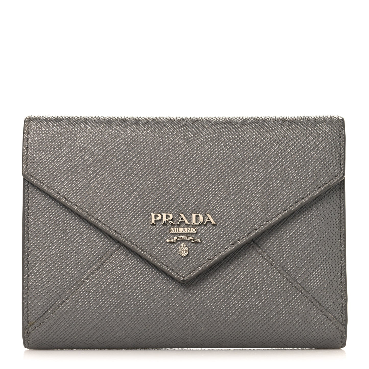 Saffiano Metal Compact Envelope Wallet Marmo
