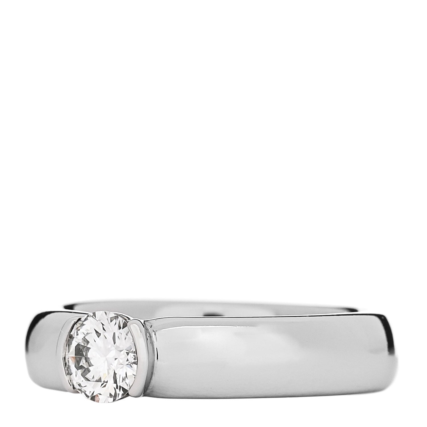 Tiffany Platinum Diamond .37ct Etoile Solitaire Engagement Ring 49 5 3 of 6