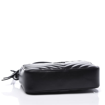 Saint Laurent Calfskin Matelasse Monogram Lou Camera Bag Black 3 of 8
