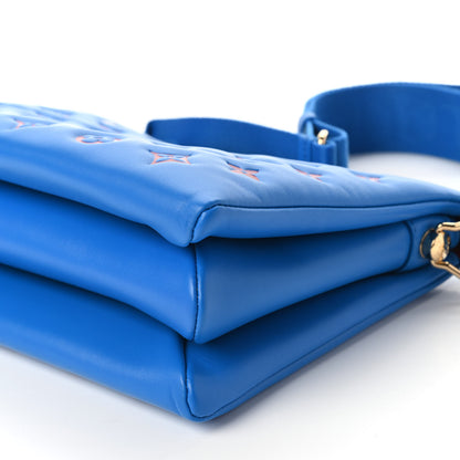 Louis Vuitton Lambskin Embossed Monogram Vuittamins Coussin PM Blue Red 7 of 10