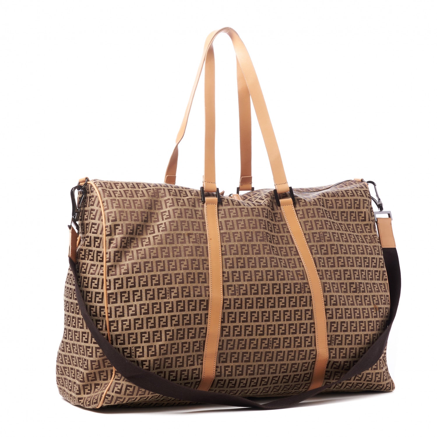 Fendi Zucchino Duffle Bag Beige 2 of 9
