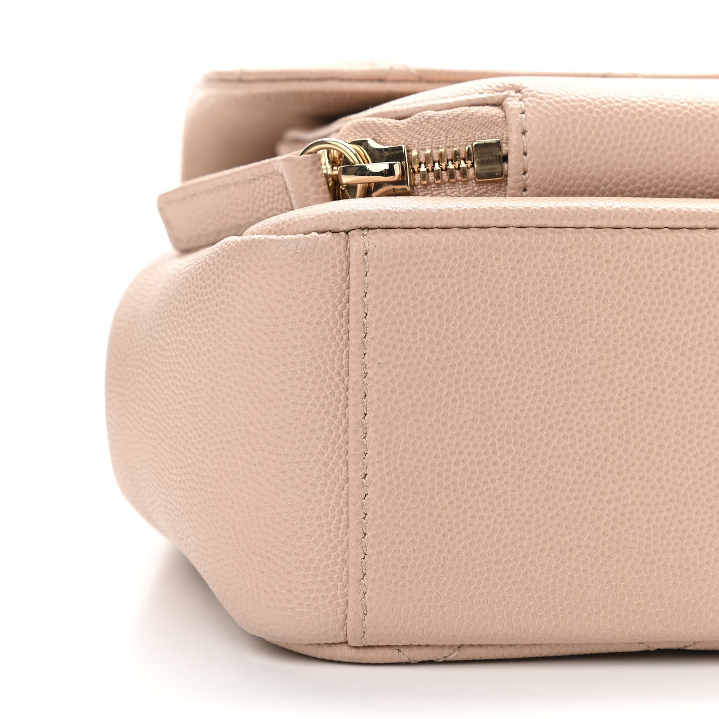 Caviar Quilted Medium Business Affinity Flap Beige