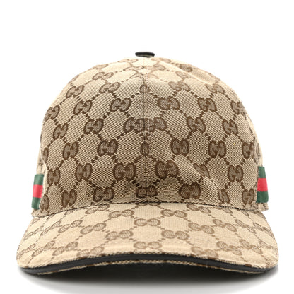 Gucci Monogram Web Baseball Hat S Beige Cocoa 3 of 12