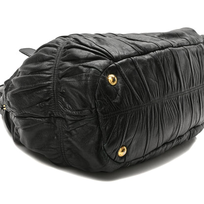 Prada Nappa Gaufre Tote Black 8 of 11