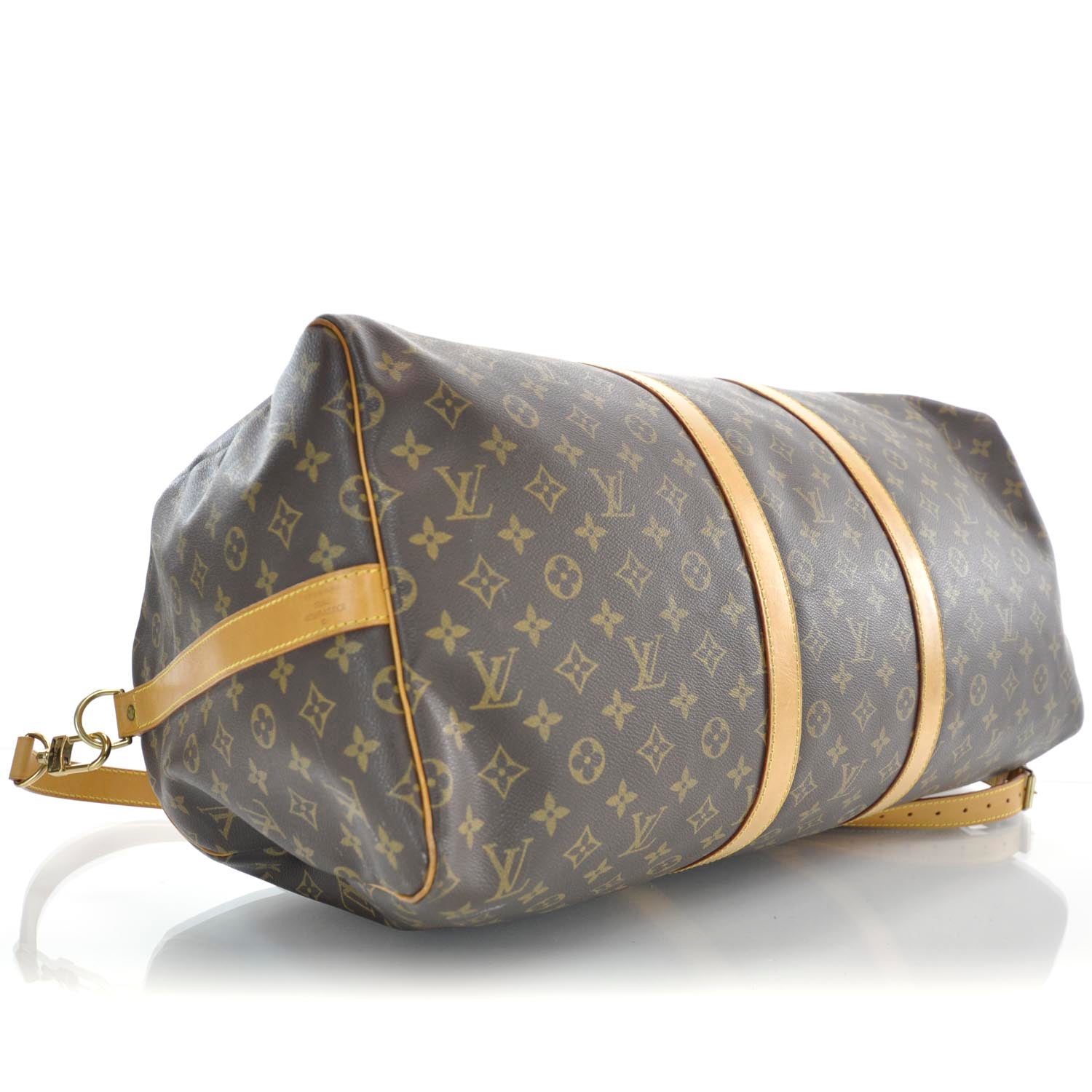 Louis Vuitton Monogram Keepall 55 + Strap 5 of 10