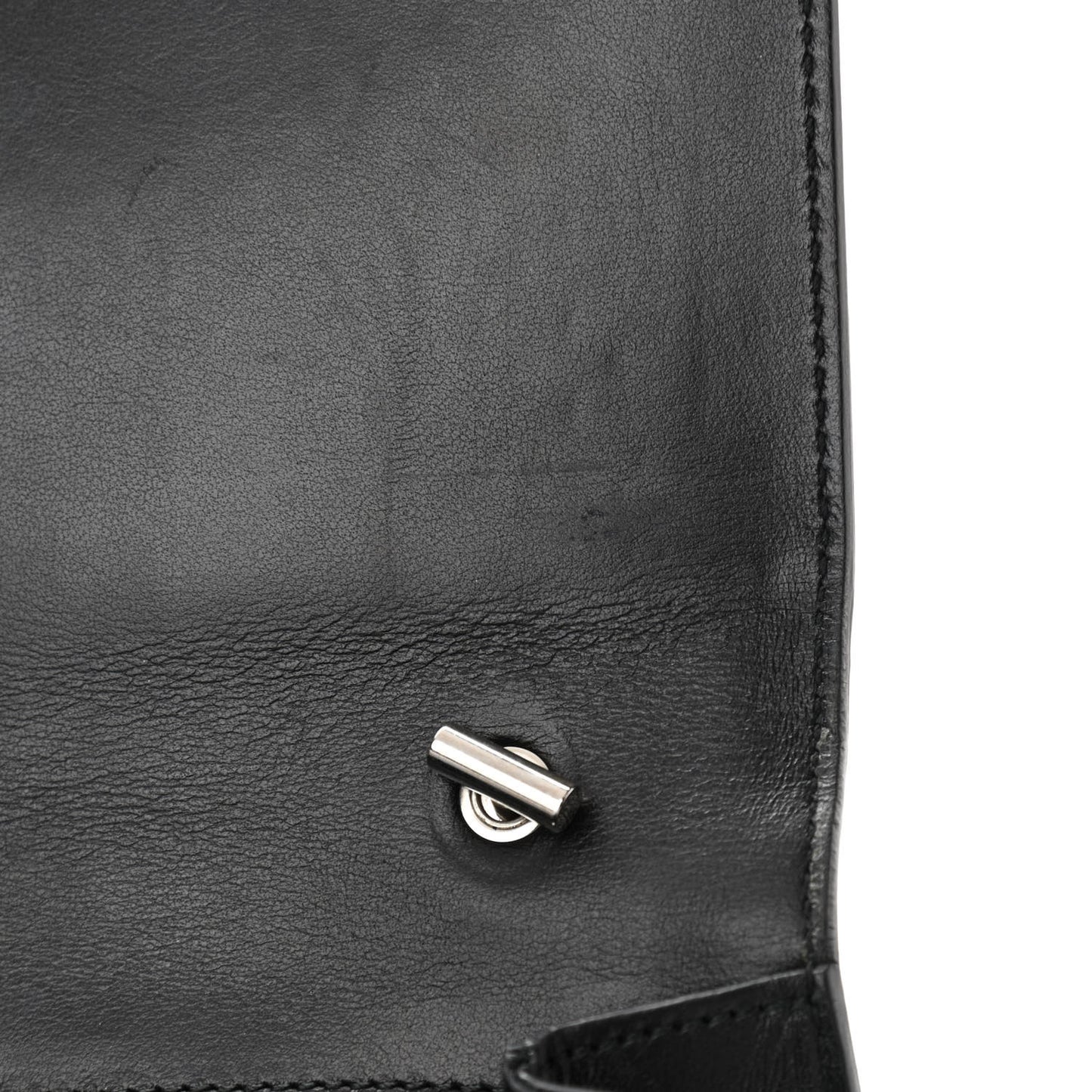 Perforated Calfskin Patent Ginny Bow Crossbody Bag Black