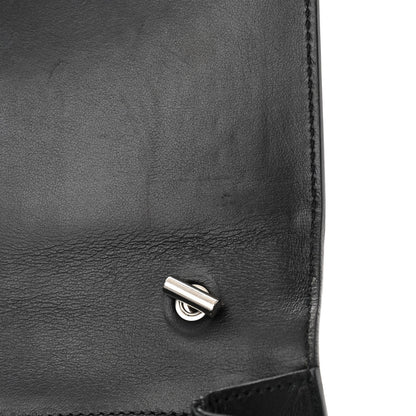 Salvatore Ferragamo Perforated Calfskin Patent Ginny Bow Crossbody Bag Black 15 of 15