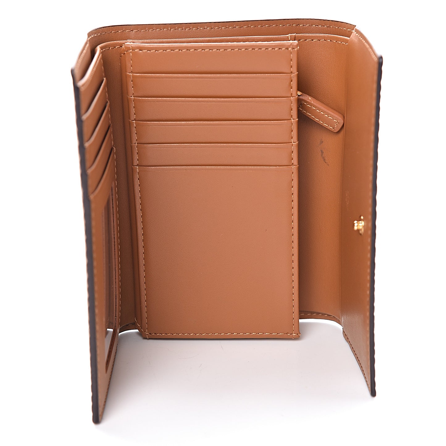Visetos Tri-Fold Wallet Cognac