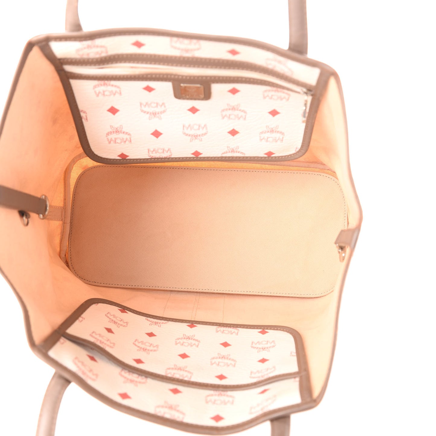 Visetos Striped Munich Lion Tote White