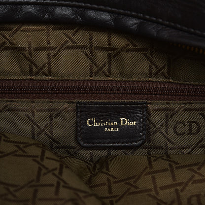 Christian Dior Vintage Lambskin Cannage Large Lady Dior Dark Brown 7 of 13