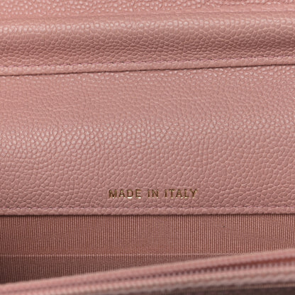 Chanel Caviar Quilted Boy Square Wallet on Chain WOC Pink 7 of 10